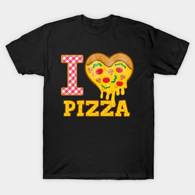 I love PIZZA T-Shirt by Cheer Tees